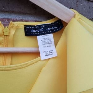 Elegant Ruffled Yellow Romper